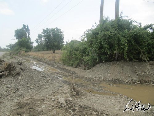 بازدید مدیر کل مدیریت بحران گلستان از مناطق سیل زده و نقاط سیل خیز بندرگز