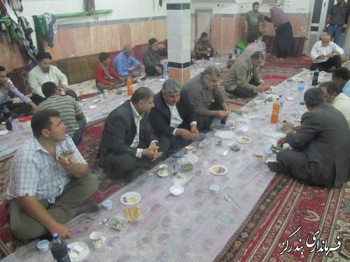 مراسم افطاری فرماندار با  ایتام تحت پوشش بهزیستی بندرگز