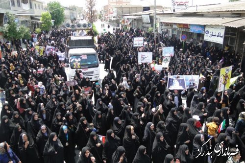 راهپیمایی ضد صهیونیستی مردم بندرگز در روز قدس برگزار شد