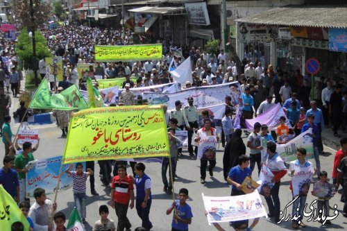 حضور باشکوه مردم بندرگز در راهپیمایی روز قدس