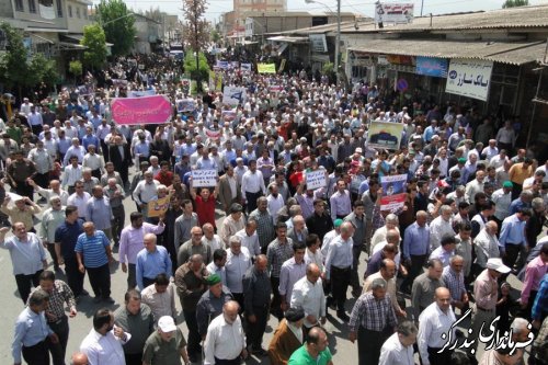 حضور باشکوه مردم بندرگز در راهپیمایی روز قدس