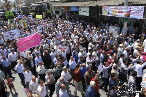 حضور باشکوه مردم بندرگز در راهپیمایی روز قدس