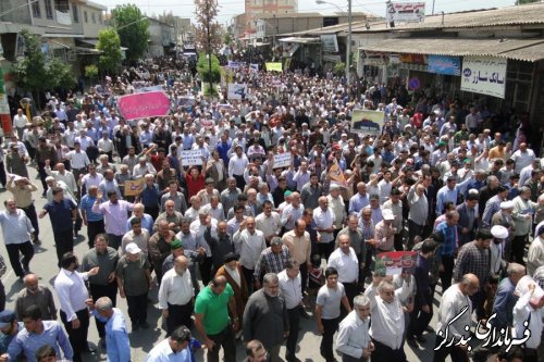 حضور باشکوه مردم بندرگز در راهپیمایی روز قدس