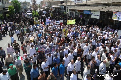 حضور باشکوه مردم بندرگز در راهپیمایی روز قدس