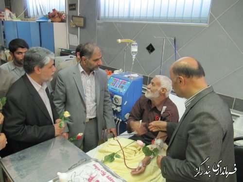 مدیران اجرایی بندرگز از بیماران بیمارستان شهدا عیادت کردند
