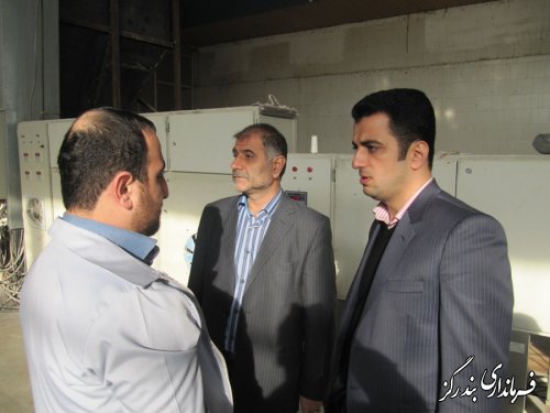 بازدید فرماندار بندرگز از شرکت تولیدی آرد ستاره