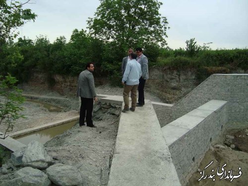  بازدید فرماندار بندرگز از پروژه های عمرانی