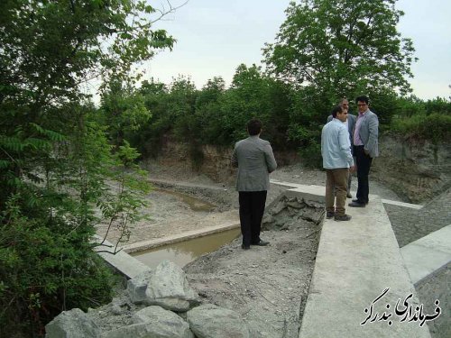  بازدید فرماندار بندرگز از پروژه های عمرانی