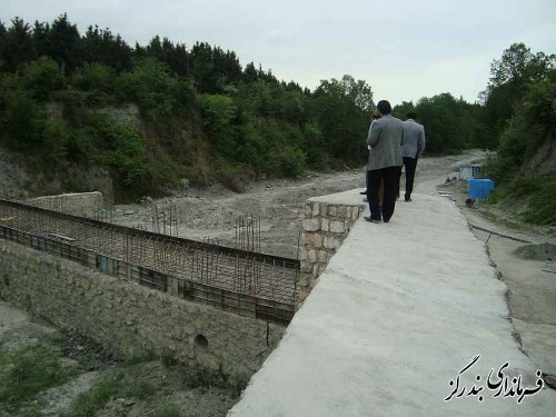  بازدید فرماندار بندرگز از پروژه های عمرانی