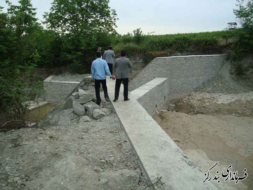  بازدید فرماندار بندرگز از پروژه های عمرانی