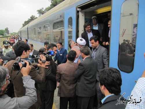 آیین آغاز عملیات اجرایی ساخت خط دوم راه آهن ایستگاه بندرگز به قره تپه 