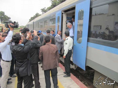 آیین آغاز عملیات اجرایی ساخت خط دوم راه آهن ایستگاه بندرگز به قره تپه 