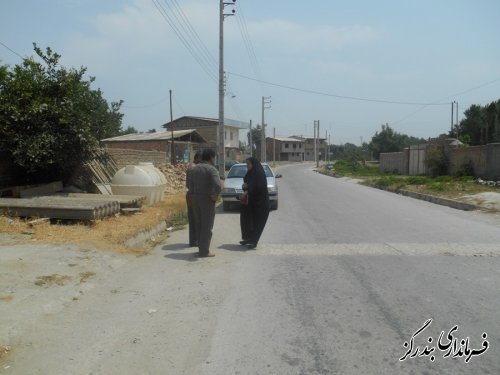 بازدید بخشدار مرکزی بندرگز از روستای دشتی کلاته شرقی