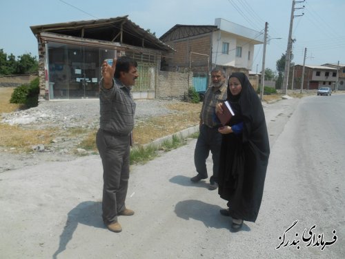 بازدید بخشدار مرکزی بندرگز از روستای دشتی کلاته شرقی