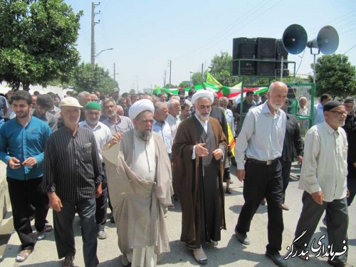 راهپیمایی روز قدس در نوکنده برگزار شد