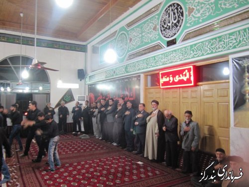 حضور فرماندار بندرگز در مراسم تاسوعای حسینی