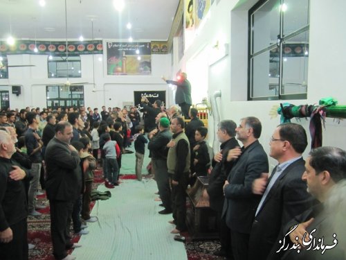 حضور فرماندار بندرگز در مراسم تاسوعای حسینی