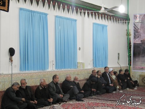 حضور فرماندار بندرگز در مراسم تاسوعای حسینی
