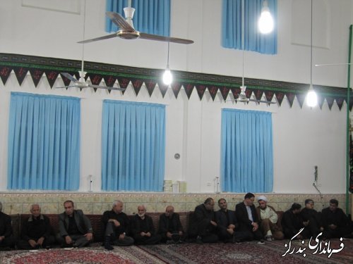 حضور فرماندار بندرگز در مراسم تاسوعای حسینی