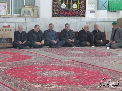 حضور فرماندار بندرگز در مراسم تاسوعای حسینی