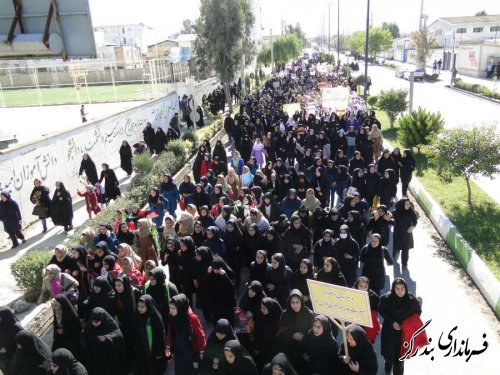 راهپیمایی 13 آبان در بندرگز شد