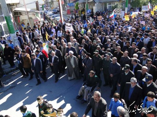 راهپیمایی 13 آبان در بندرگز شد