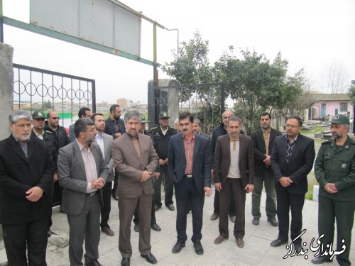 مزار شهدای بندرگز غبارروبی و عطرافشانی شد