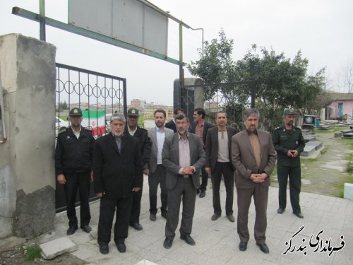مزار شهدای بندرگز غبارروبی و عطرافشانی شد