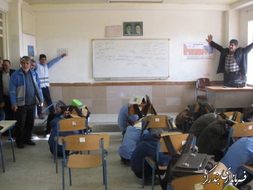 هجدهمین مانور زلزله و ایمنی در مدارس بندرگز برگزار شد