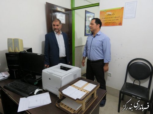 بازدید سرزده فرماندار از ادارات ورزش و جوانان و فرهنگ و ارشاد اسلامی بندرگز