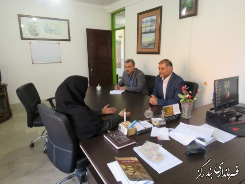 بازدید سرزده فرماندار از ادارات ورزش و جوانان و فرهنگ و ارشاد اسلامی بندرگز