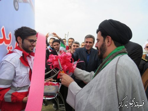 اولین پد بالگرد غرب گلستان در نوکنده به بهره برداری رسید