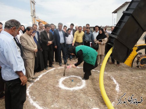 کلنگ عملیات اجرایی زهکشی 1500 هکتار از اراضی ساحلی بندرگز به زمین زده شد