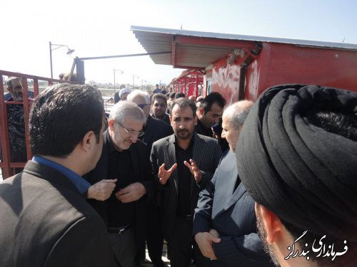 بازدید رییس بنیاد مستضعفان انقلاب اسلامی کشور و استاندار گلستان از ساحل بندرگز 