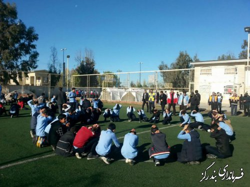 مانور زلزله و ایمنی در مدارس بندرگز برگزار شد