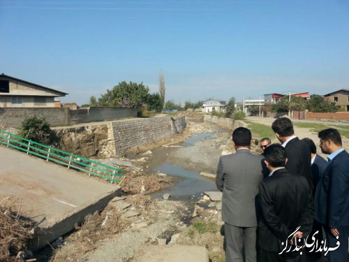 بازدید نماینده مجلس شورای اسلامی و معاون استاندار از مناطق سیل‌زده نوکنده