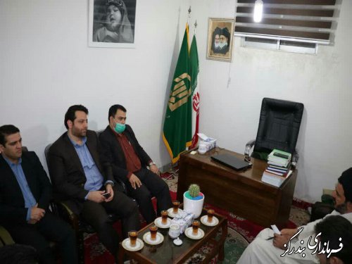 دیدار رییس هیات بازرسی انتخابات بندرگز با امام جمعه
