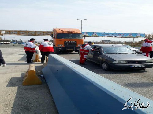 نیروهای غربالگری و تب سنجی در خروجی بندرگز مستقر شدند