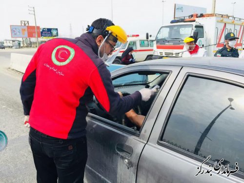 نیروهای غربالگری و تب سنجی در خروجی بندرگز مستقر شدند