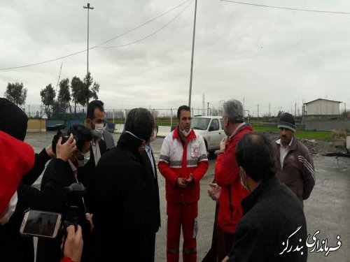 بازدید استاندار گلستان از پایگاه غربالگری و تب سنجی در خروجی غرب گلستان