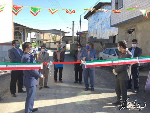  فاز دوم طرح هادی روستای سرطاق افتتاح شد