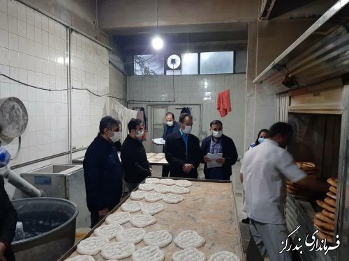 بازدید سرپرست بخشداری نوکنده از نانوایی ها