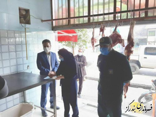 بازرسان بر اجرای محدودیت های کرونایی  در بازار نوکنده نظارت دارند