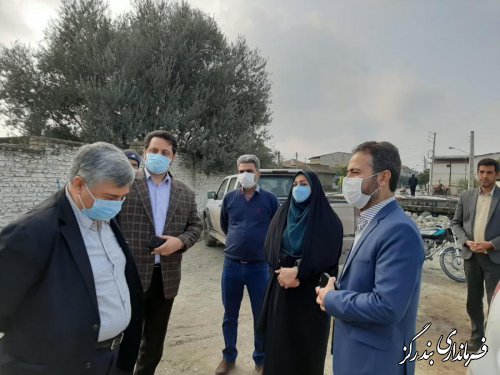 بازدید معاون عمرانی استاندار گلستان از پروژه های عمرانی شهر نوکنده