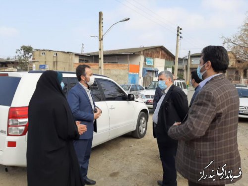 بازدید معاون عمرانی استاندار گلستان از پروژه های عمرانی شهر نوکنده