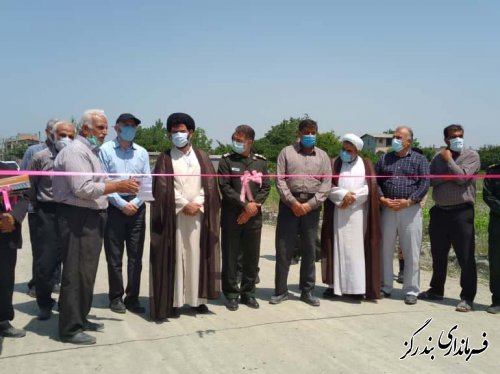 جاده بین مزارع روستای سرمحله افتتاح شد