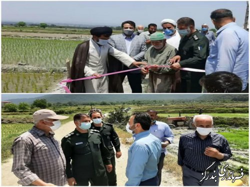 کانال بتنی انتقال آب کشاورزی روستای استون آباد به بهره برداری رسید