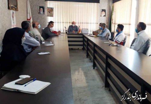 جلسه مدیریت بحران بخش مرکزی بندرگز برگزار شد