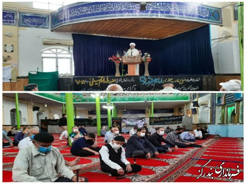 حضور معاون سیاسی فرماندار بندرگز و بخشدار نوکنده در آیین عبادی سیاسی نمازجمعه