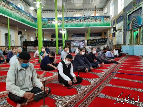 حضور معاون سیاسی فرماندار بندرگز و بخشدار نوکنده در آیین عبادی سیاسی نمازجمعه